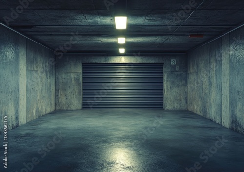 Empty Underground Garage