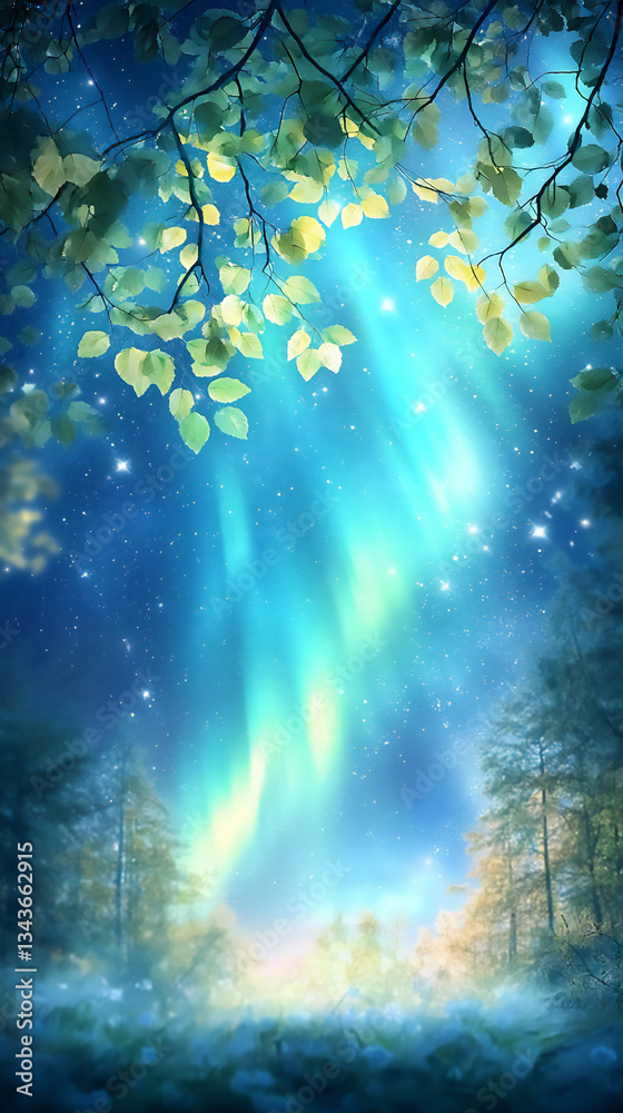 Fototapeta premium radiant aurora display