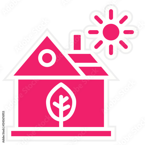 Vector Design Eco House Icon Style