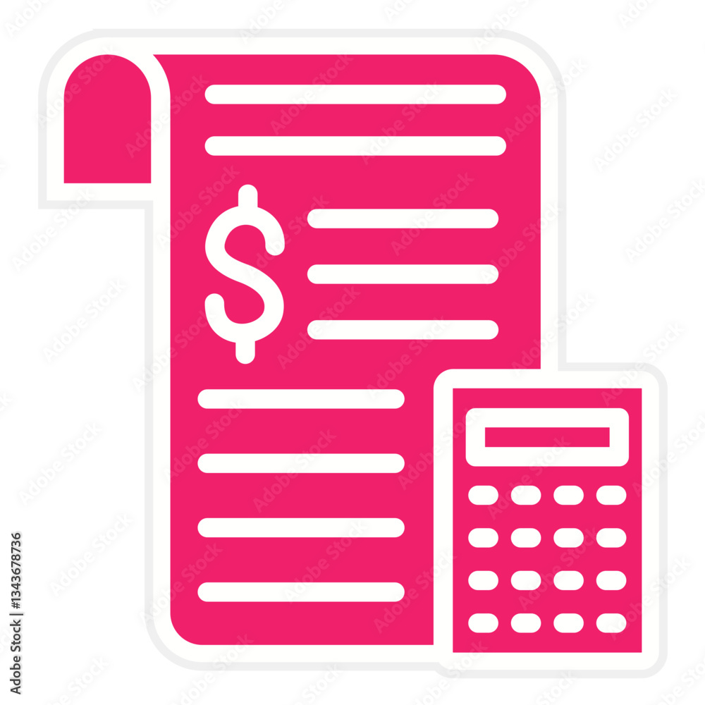 Vector Design Budget Icon Style Vector Design Budget Icon Style