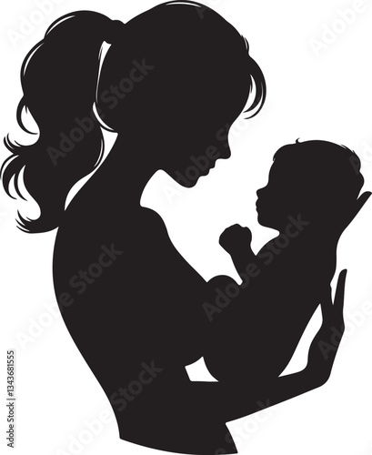 silhouette of a pregnant woman