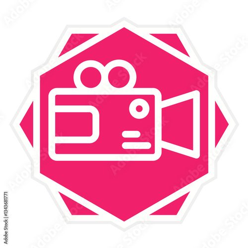 Vector Design Video Camera Icon Style