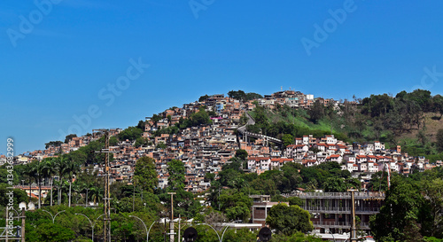 Obraz na płótnie Mangueira Hill community, Rio de Janeiro, Brazil w salonie