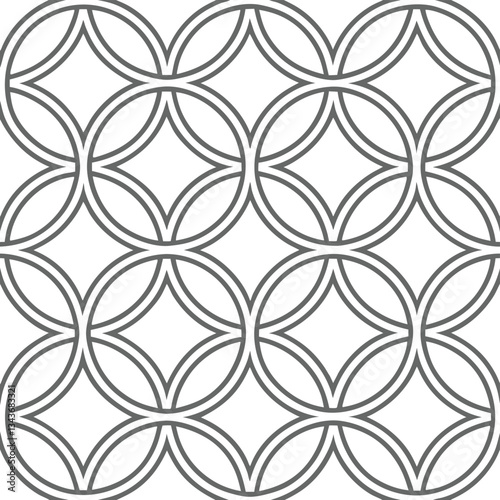 Seamless Geometric and Optical Illusion Patterns in Black and White