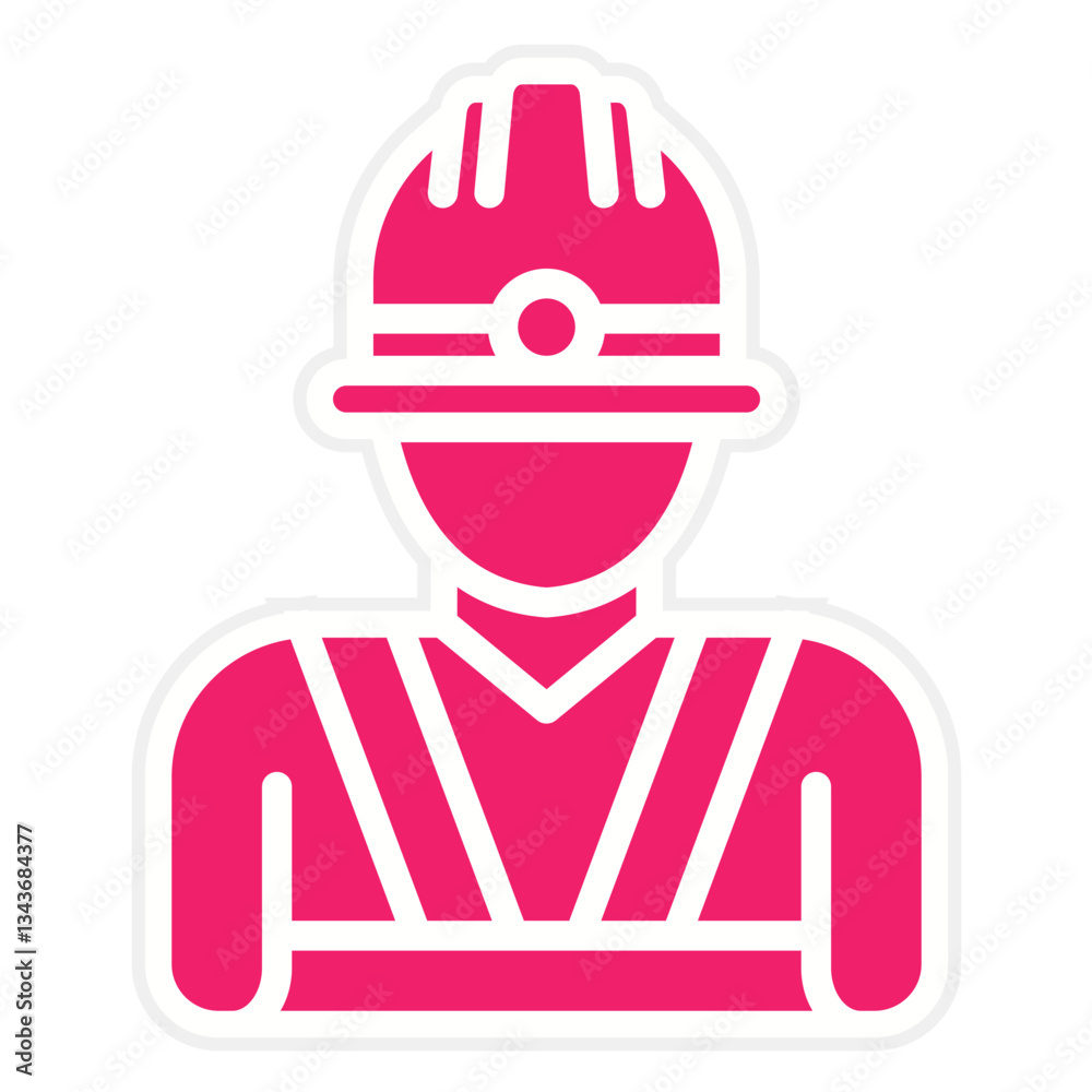 Vector Design Foreman Icon Style Vector Design Foreman Icon Style