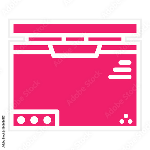 Vector Design Deep Freezer Icon Style
