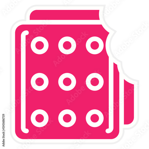 Vector Design Biscuits Icon Style