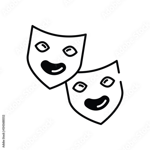 Entertainment vector icon stock illustration