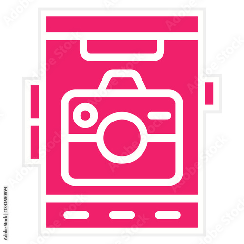 Vector Design Mobile Camera Icon Style