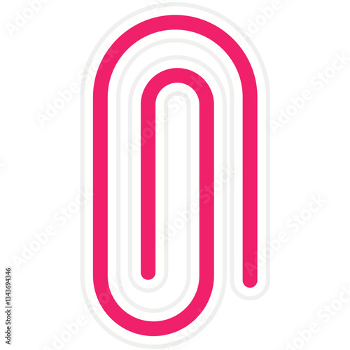 Vector Design Paper Clip Icon Style