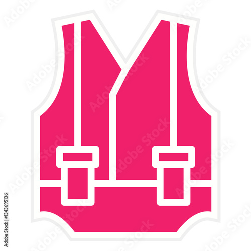 Safety Vest Vector Design Icon Style