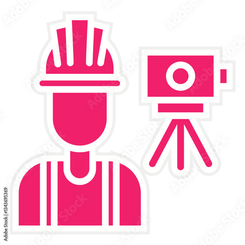 Surveyor Vector Design Icon Style