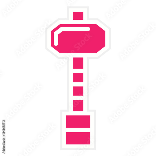 Sledgehammer Vector Design Icon Style