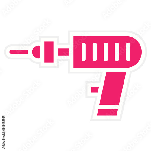 Pneumatic Drill Vector Design Icon Style