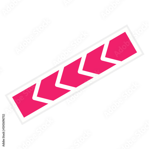 Barricade Tape Vector Design Icon Style