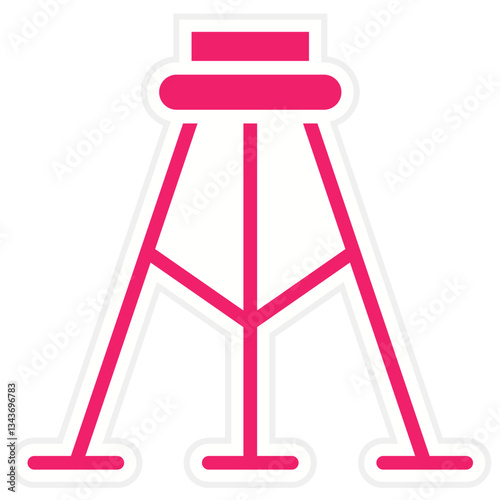 Surveyor's Tripod Vector Design Icon Style