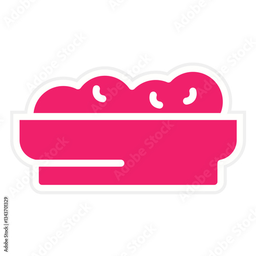 Cottage Cheese Vector Design Icon Style