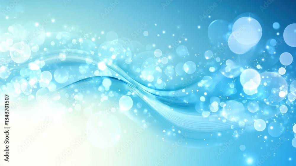 Abstract Blue Wave Background with Sparkling Lights and Bokeh Effects: A Serene and Dreamy Digital Artwork Abstract Blue Wave Background with Sparkling Lights and Bokeh Effects: A Serene and Dreamy Digital Artwork