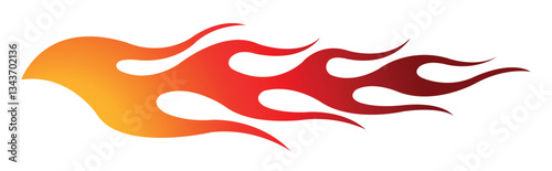 Tribal fire flame race car body side vinyl sticker vector eps art image file. Burning tires and flames sport car decal. Side speed decoration for cars, auto, truck, boat, suv, motorcycle.
