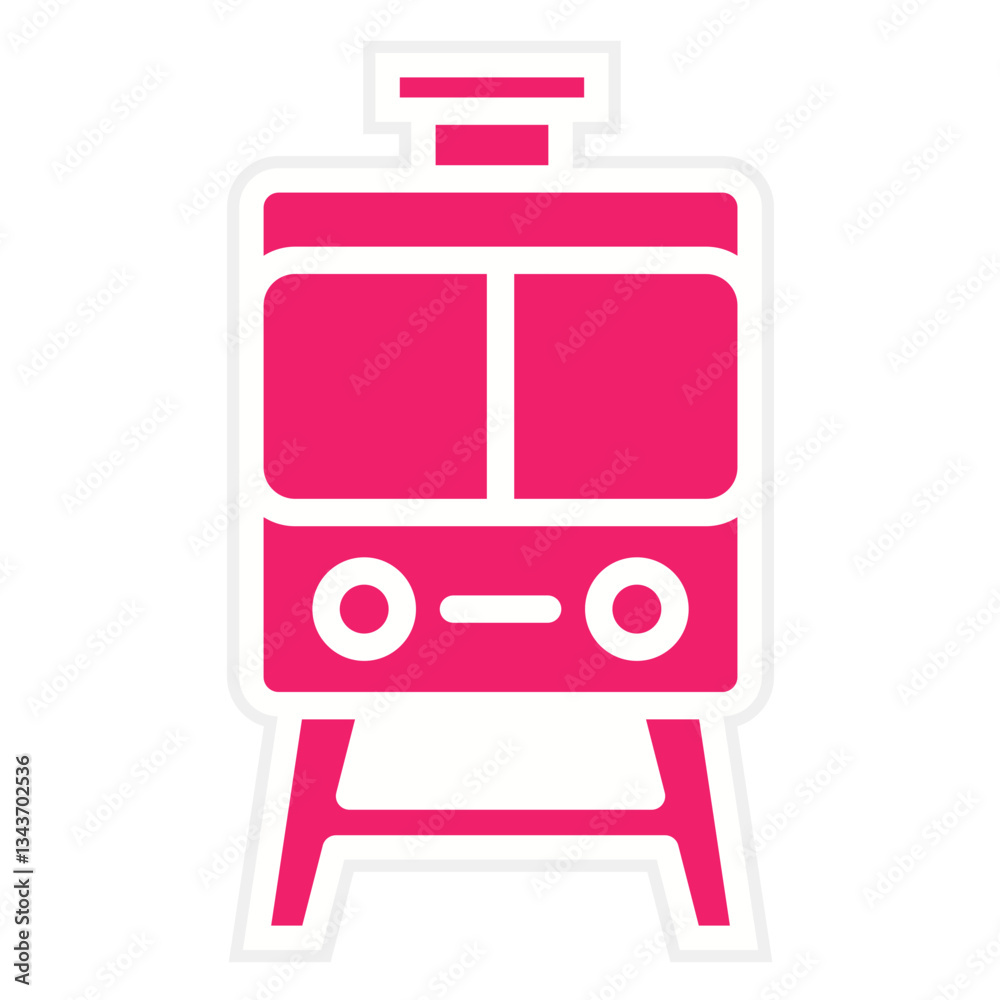 Fototapeta premium Trail Vector Design Icon Style