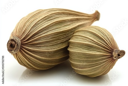 Wallpaper Mural Cardamom pods showcasing unique texture and shapes captured with a clear backdrop Torontodigital.ca