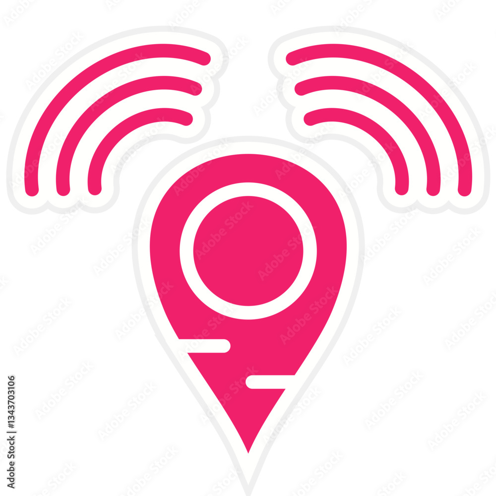 Location Services Vector Design Icon Style Location Services Vector Design Icon Style