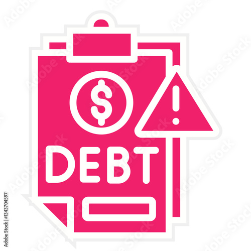 Vector Design Debt Icon Style