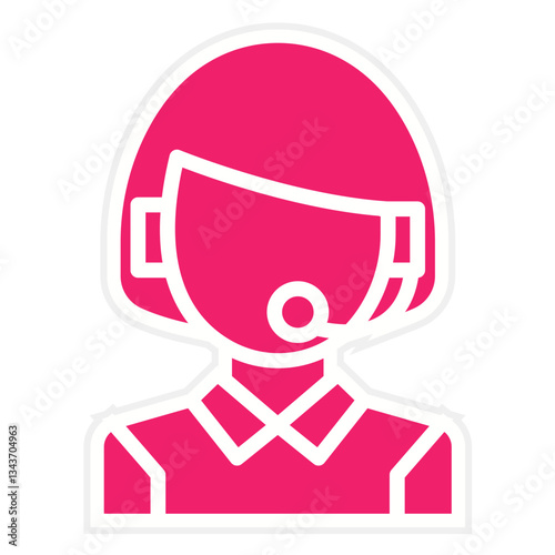 Vector Design Telemarketer Icon Style