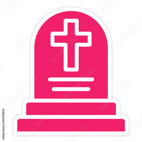 Vector Design Tomb Icon Style
