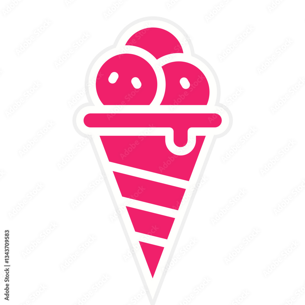 Vector Design Ice Cream Icon Style Vector Design Ice Cream Icon Style