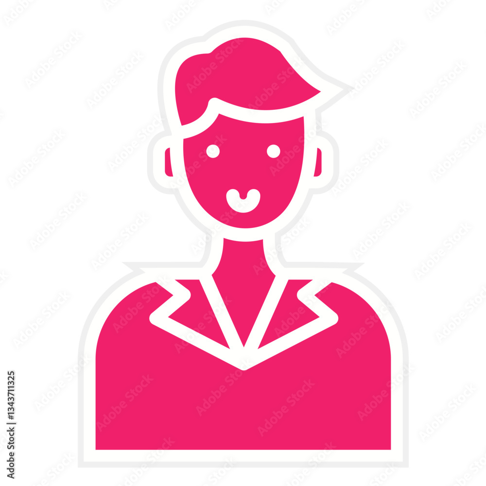 Fototapeta premium Vector Design Customer Male Icon Style