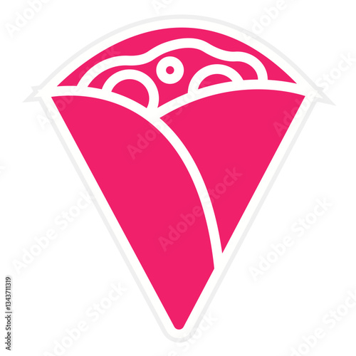 Vector Design Crepe Icon Style