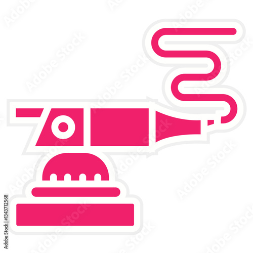 Vector Design Polisher Machine Icon Style