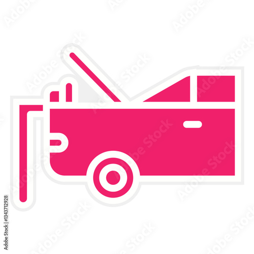 Vector Design Car Trunk Cleaning Icon Style