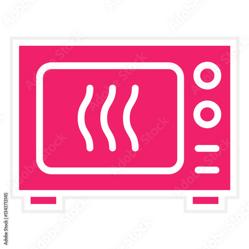 Vector Design Microwave Oven Icon Style
