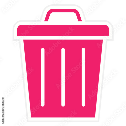 Vector Design Trash Can Icon Style