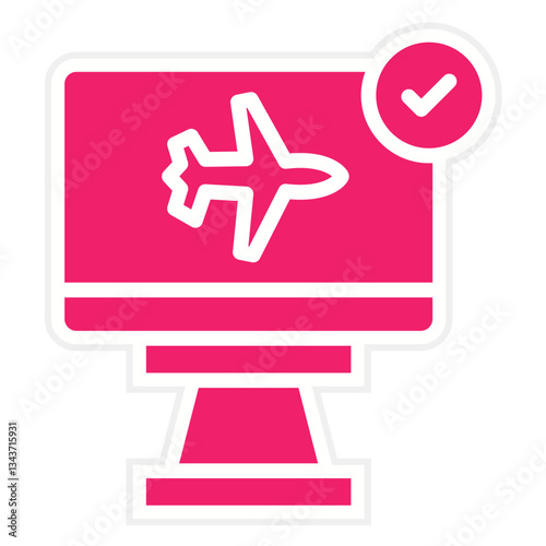 Vector Design Check In Icon Style