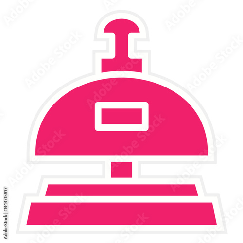 Vector Design Reception Bell Icon Style