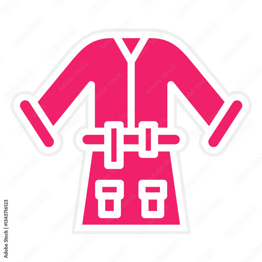 Obraz premium Vector Design Bathrobe Icon Style