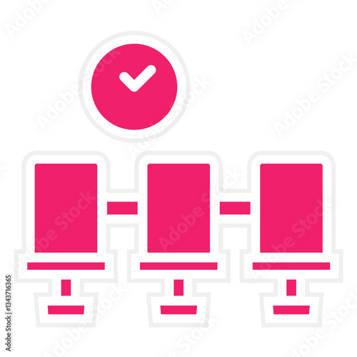 Vector Design Waiting Room Icon Style
