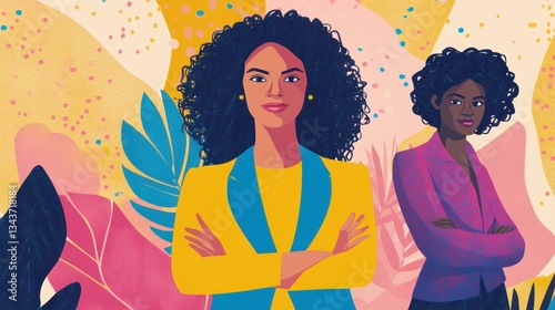 A creative infographic highlighting the impact of women in leadership roles.