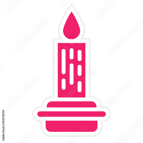 Vector Design Scented Candle Icon Style