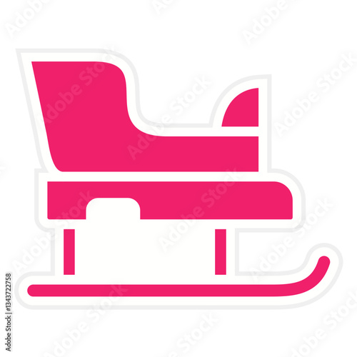 Vector Design Sled Icon Style