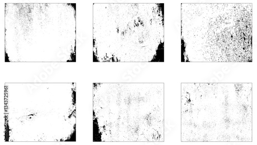 Distress urban used texture. Grunge rough dirty background. Grunge frame border texture on isolate background. Old grunge frame with dust texture. 