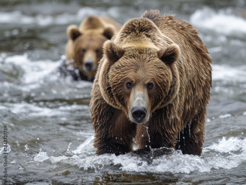 Grizzly Bear in a River Grizzly Bear in a River