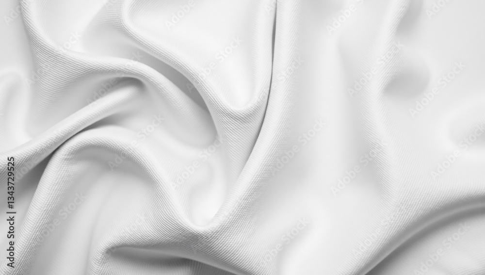 Obraz premium Elegant White Fabric Texture Background for Modern Designs