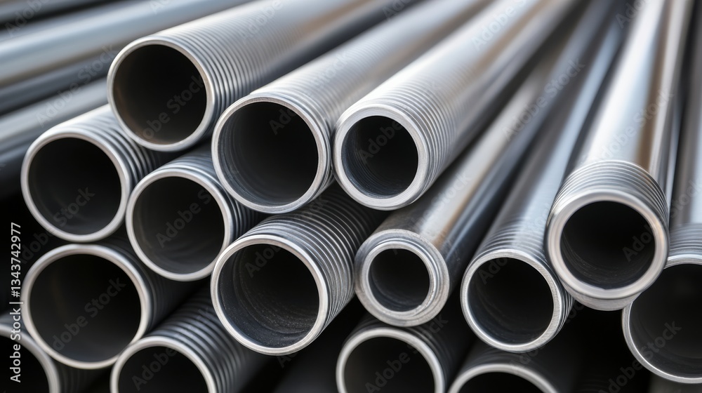 Close-Up of Stacked Metal Pipes Industrial Composition, Circular Forms, Texture, Metal Pipes, Industrial Background, Steel Pipes, Construction Material. Metal Pipes Close-Up of Stacked Metal Pipes Industrial Composition, Circular Forms, Texture, Metal Pipes, Industrial Background, Steel Pipes, Construction Material. Metal Pipes