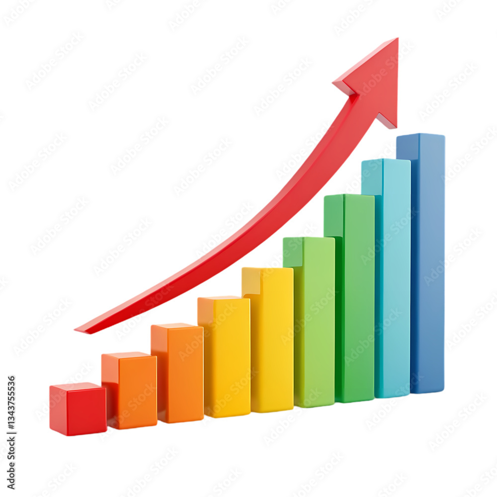 Growth Chart: Upward Trend, Success, Progress Growth Chart: Upward Trend, Success, Progress