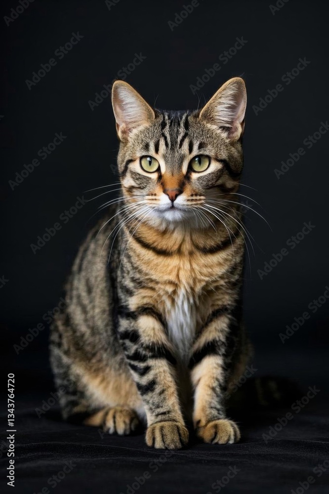 there is a cat sitting on a black surface looking at the camera there is a cat sitting on a black surface looking at the camera