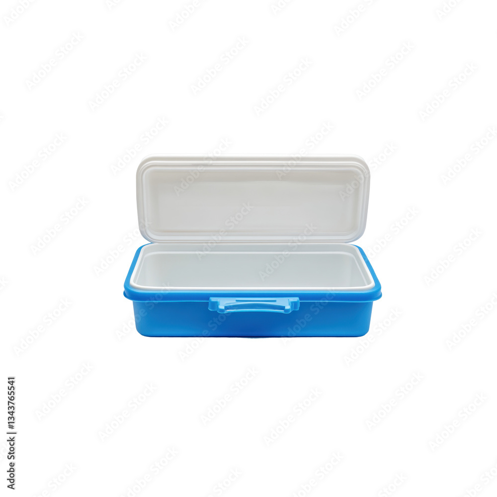 An open lunchbox showcases its spacious interior, perfect for packing meals or snacks, featuring a clear and simple design for easy access. An open lunchbox showcases its spacious interior, perfect for packing meals or snacks, featuring a clear and simple design for easy access.